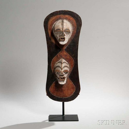 Songye Carved Wood Shield