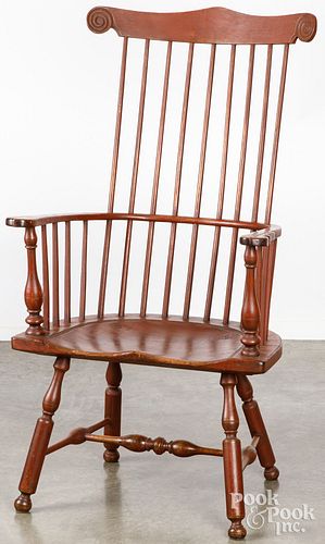 Bench made fanback Windsor armchair