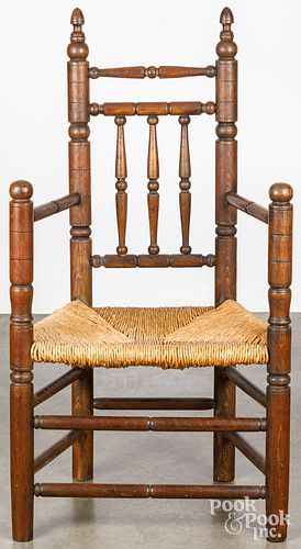 Pilgrim style great chair, early 20th c.