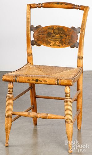 Painted Hitchcock chair, 19th c.