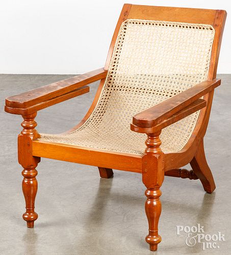 Cane seat plantation chair, late 19th c.