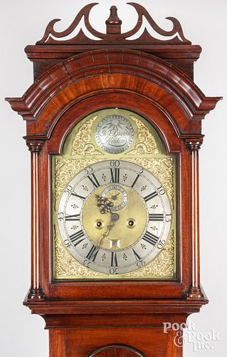 Georgian mahogany tall case clock