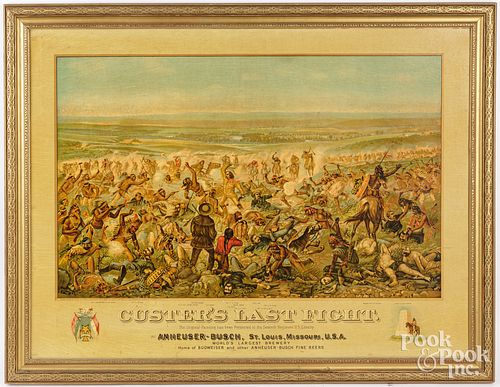Anheuser-Busch Custer's Last Stand lithograph