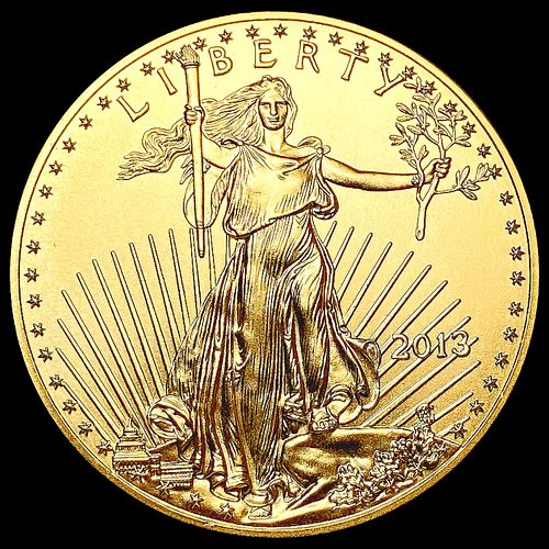 2013 US 1oz Gold $50 Eagle SUPERB GEM BU