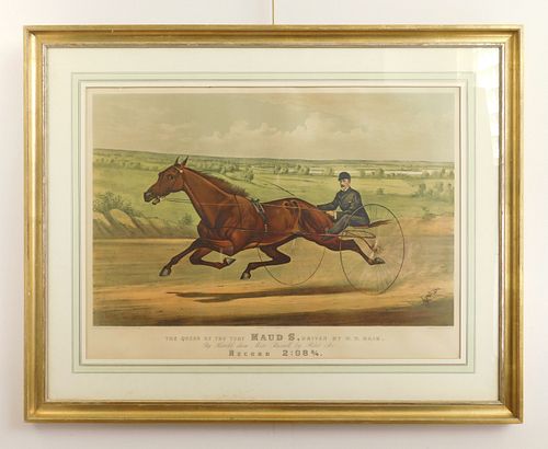 Currier and Ives hand-colored lithograph
