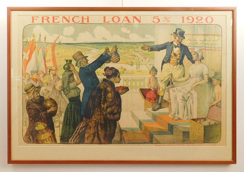 Early 20th French Banking and Loan poster