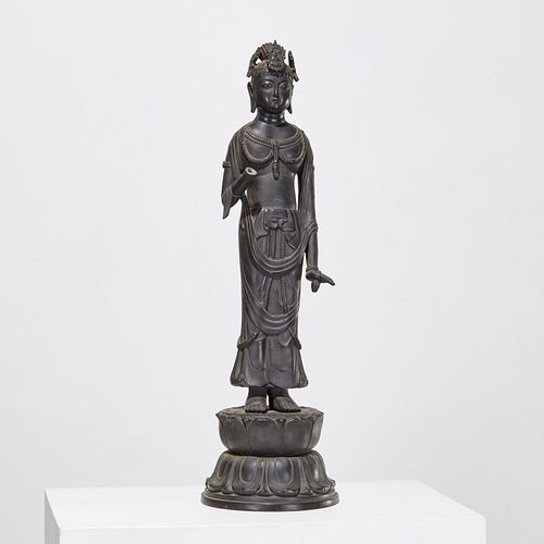 Japanese large standing Buddha figure