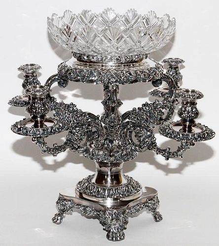SHEFFIELD SILVER PLATE EPERGNE