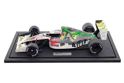 AYRTON SENNA. MCLAREN MP4/6 POWERED BY HONDA. SPECIAL EDITION. SCALE 1/8 EDITION NR1/2  Handcrafted by Cart Collection.