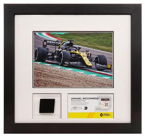DANIEL RICCIARDO - RENAULT DP WORLD F1 TEAM Race-used bodywork taken from the R.S.20, driven by Daniel Ricciardo .Fotografía en color