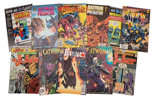 DC COMICS: BATMAN, CATWOMAN, THE JOKER, DETECTIVE COMICS. New York: 1992 - 1994. Comics a color. Piezas: 11.