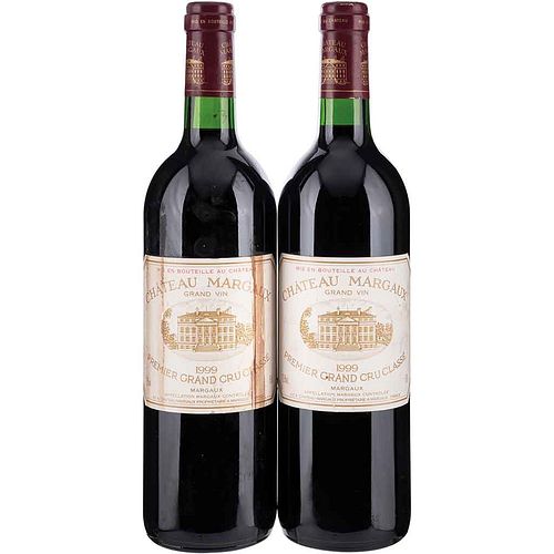 Château Margaux. Cosecha 1999. Grand Vin. Premier Grand Cru Classé. Margaux. Piezas: 2. Calificación: 93 / 100.