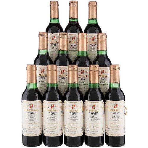 Imperial Reserva 1998 Cune Rioja Niveles: en el cuello Piezas: 12 En presentación de 375 ml