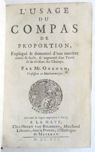 1691 APPLICATION OF COMPASS ILLUSTRATED HISTORICAL APPLICATION OF THE PROPORTION COMPANY