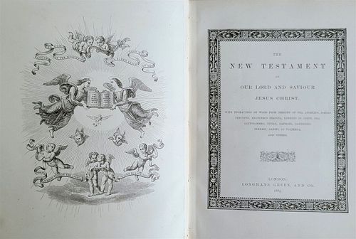 1883 OLD ENGLISH BIBLE WITH BEAUTIFUL ILLUSTRATIONS
