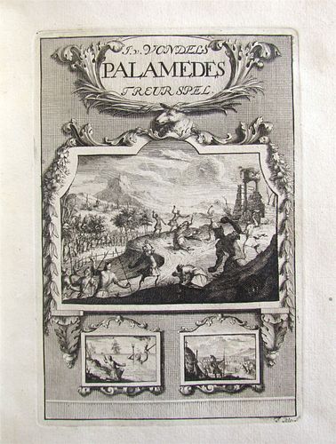 PALEOLITHIC DUTCH POETRY BY VAN DEN VONDEL AND JOOST VELLUM, 1707