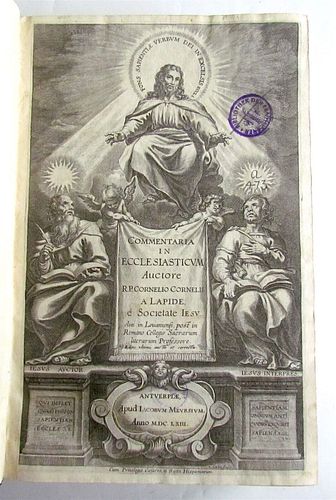 1658 ECCLESIASTICUS BOOK OF SIRACH ANCIENT FOLIO JUDAICA COMMENTARY