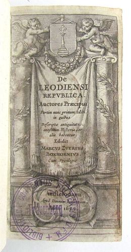 1633 MARCUS BOXHORN'S DE LEODENSI RESPUBLICA ANTIQUE