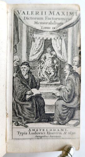 1650 ANTIQUE VELLUM ELZEVIR DICTORUM FACTORUMQUE MEMORABILIUM MAXIMUS