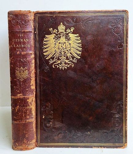 1914 BOOK SHAPE BOX SAFE ANTIQUE GERMAN CLASSICS