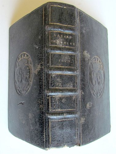 1694 THE ELEVENTH VOLUME OF L'ANNÉE CHRETIENNE MASSES IN FRENCH AND LATIN ANTIQUE ARMORIAL BINDING