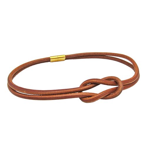 HERMES HERACUL LEATHER CHOKER NECKLACE