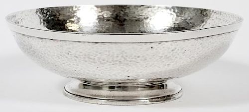 BAILEY BANKS & BIDDLE HAMMERED SILVER PLATE BOWL