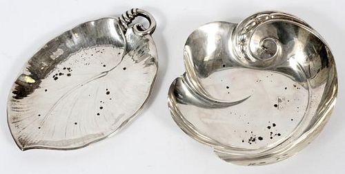 AMERICAN STERLING ORGANIC-FORMED DISHES TWO