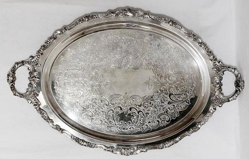 WALLACE BAROQUE SILVER PLATE TRAY