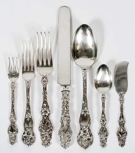 WHITING MANUFACTURING CO. LILY STERLING FLATWARE