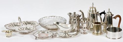 SILVER PLATE TABLEWARE 11 PIECES