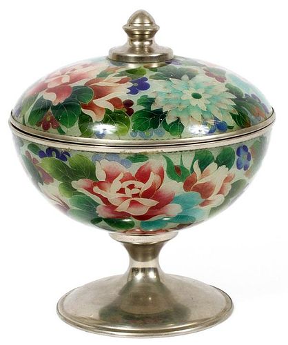 CHINESE PLIQUE-A-JOUR COVERED COMPOTE