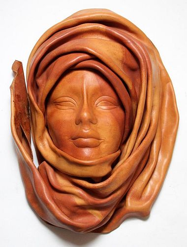 IBIZA LEATHER FACE OF ARAB WOMAN