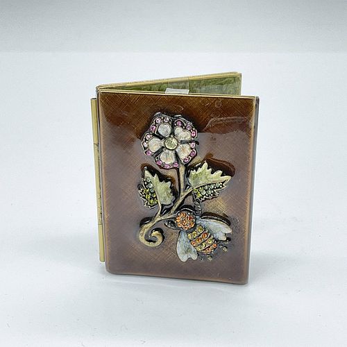 Small Jay Strongwater Bifold Picture Frame, Flower & Bee