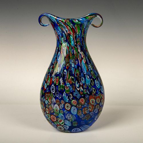 Murano Art Glass Millefiori Vase