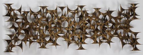 COPPER AND METAL WALL SCULPTURE