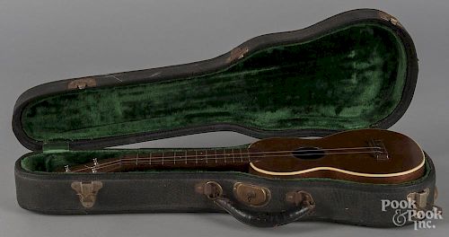 C. F. Martin ukulele with case.