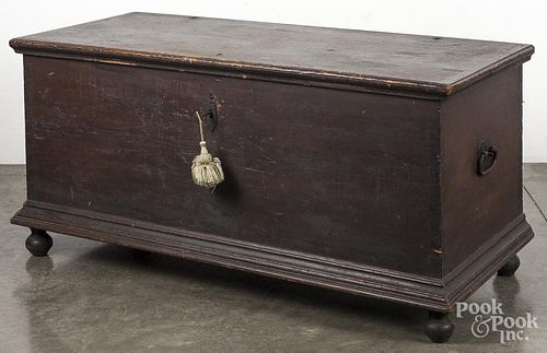 Pennsylvania William and Mary yellow pine blanket chest, 18th c., 24 1/4'' h., 49'' w.