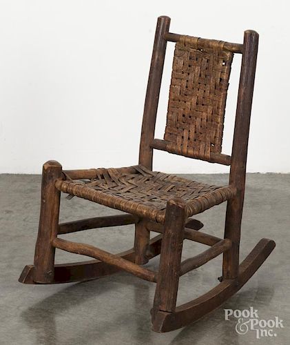 Old Hickory child's rocking chair.