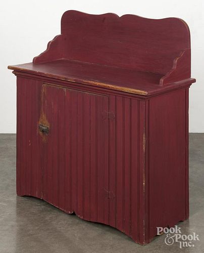 Painted washstand, ca. 1900, 38'' h., 35 3/4'' w.