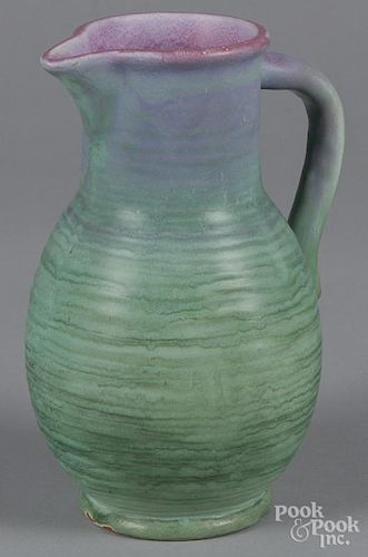 Weller Ware art pottery pitcher, 9 1/2'' h.
