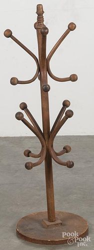 Country store bentwood hat stand, early 20th c., 36 1/2'' h.