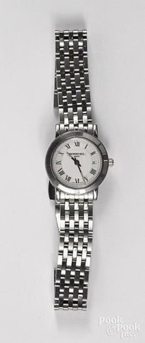 Raymond Weil Toccata stainless steel Swiss wristwatch, water resistant, with date, quartz movement,