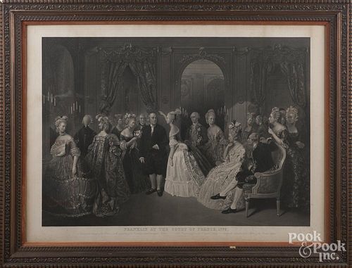 Franklin at the Court of France, 1778 engraving, 31'' x 42''.