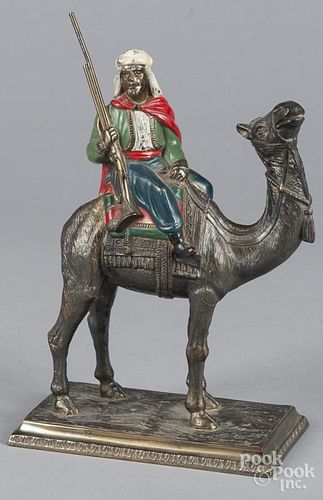 Austrian cold painted Arab riding a camel, early 20th c., 10 3/4'' h.
