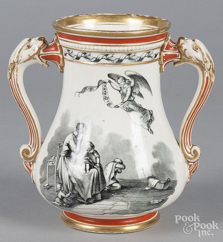S. Alcock Royal Patriotic jug, 19th c., 7 3/4'' h.