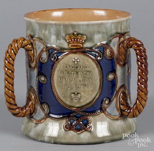 Royal Doulton tyg commemorating Admiral Nelson, 6 1/2'' h.