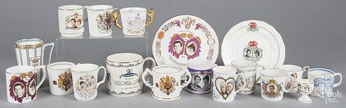Collection of china relating to Prince Charles, Lady Diana and their children, Princes William and H