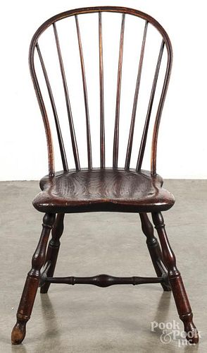 Pennsylvania hoopback Windsor side chair, ca. 1800, probably Lancaster.