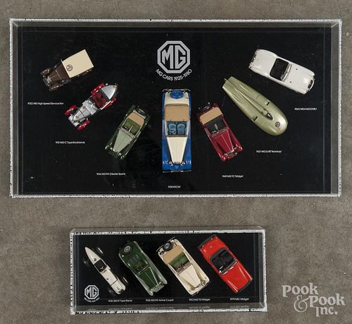 Cased collection of Classic Model Replicas MG 1925 - 1980.